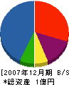 ダイア工業 貸借対照表 2007年12月期