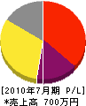 神奈川帆布商会 損益計算書 2010年7月期