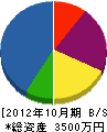 上田電気商会 貸借対照表 2012年10月期