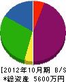 山口総合建設 貸借対照表 2012年10月期