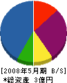 田中建設 貸借対照表 2008年5月期