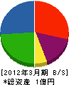 三栄工業 貸借対照表 2012年3月期