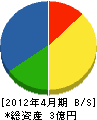 坂本産業 貸借対照表 2012年4月期