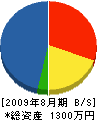 鈴木建設 貸借対照表 2009年8月期