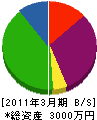 小野商会 貸借対照表 2011年3月期