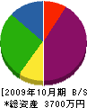 髙城電機 貸借対照表 2009年10月期