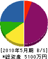 昭花園 貸借対照表 2010年5月期