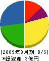 富士海洋土木 貸借対照表 2009年3月期
