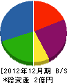 伊藤ハウジング 貸借対照表 2012年12月期
