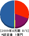 板谷産業 貸借対照表 2009年4月期
