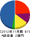 丸山建設 貸借対照表 2012年11月期