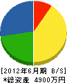 鈴木建材 貸借対照表 2012年6月期