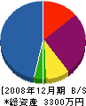 中萩電業 貸借対照表 2008年12月期