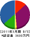 新栄電気水道工業 貸借対照表 2011年3月期