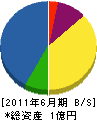 竹内建設 貸借対照表 2011年6月期