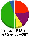 吉田電工 貸借対照表 2012年10月期