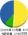 西希建設 貸借対照表 2009年12月期