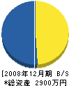 井上土木 貸借対照表 2008年12月期