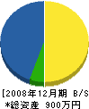 武田建設 貸借対照表 2008年12月期