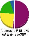 高島建設 貸借対照表 2009年12月期