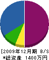 小沼園芸 貸借対照表 2009年12月期