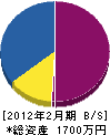 スペースイン田村電機 貸借対照表 2012年2月期