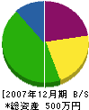 ワシノ設備 貸借対照表 2007年12月期