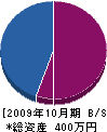 今田工業 貸借対照表 2009年10月期