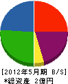 福井ポンプ技研 貸借対照表 2012年5月期