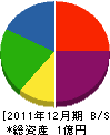 藤田組 貸借対照表 2011年12月期