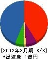 橋本工務店 貸借対照表 2012年3月期