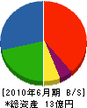 飯田組 貸借対照表 2010年6月期