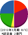 島田 貸借対照表 2012年3月期