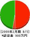 浅野設備 貸借対照表 2008年2月期
