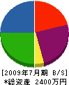 坂本工業 貸借対照表 2009年7月期