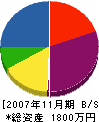 亀井設備 貸借対照表 2007年11月期