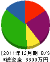 河嶋電機工業所 貸借対照表 2011年12月期