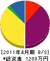 塚本組 貸借対照表 2011年4月期