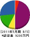 日本電気技術工業 貸借対照表 2011年5月期