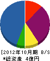 三陽電設 貸借対照表 2012年10月期