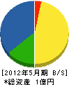 増田勇建設 貸借対照表 2012年5月期