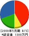 古田電気 貸借対照表 2008年5月期