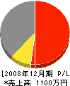 渡辺建設 損益計算書 2008年12月期