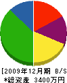 小松工務店 貸借対照表 2009年12月期