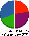 松浩組 貸借対照表 2011年12月期