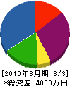 笠原ガーデン資材 貸借対照表 2010年3月期