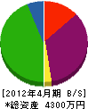 昌栄工業 貸借対照表 2012年4月期