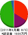 藤田ボーリング工業 貸借対照表 2011年6月期