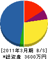 深須硝子興業 貸借対照表 2011年3月期
