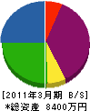 協伸マテック 貸借対照表 2011年3月期
